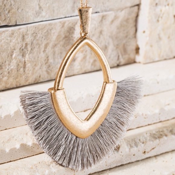 Jewelry - NEW Marquise with Tassel Necklace
